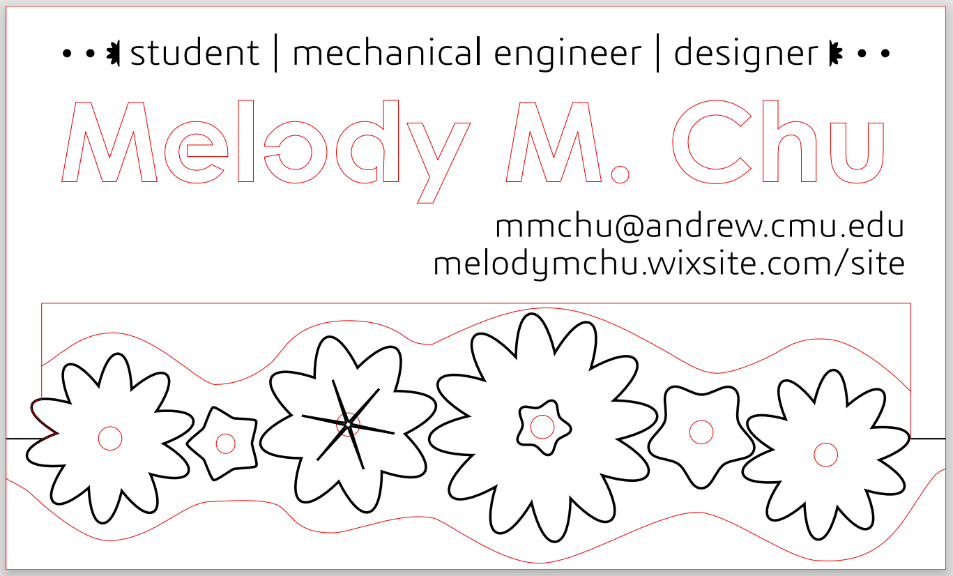 Sketches of Business Card Ideas