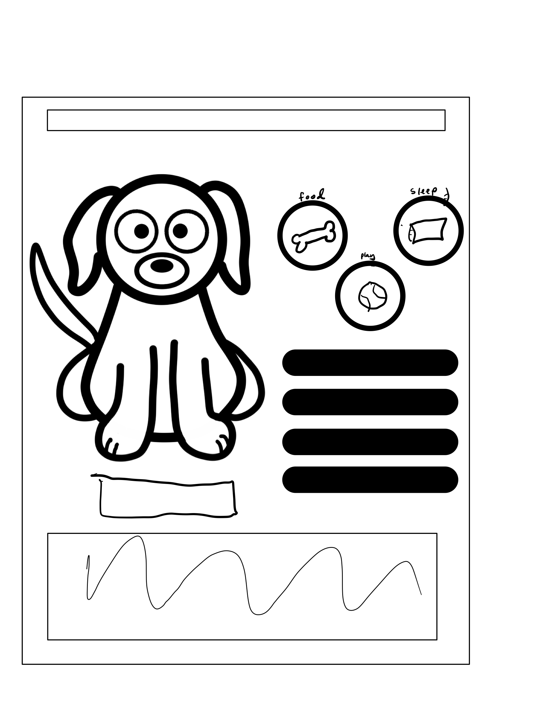 UI/UX Sketches and Final Button Icons