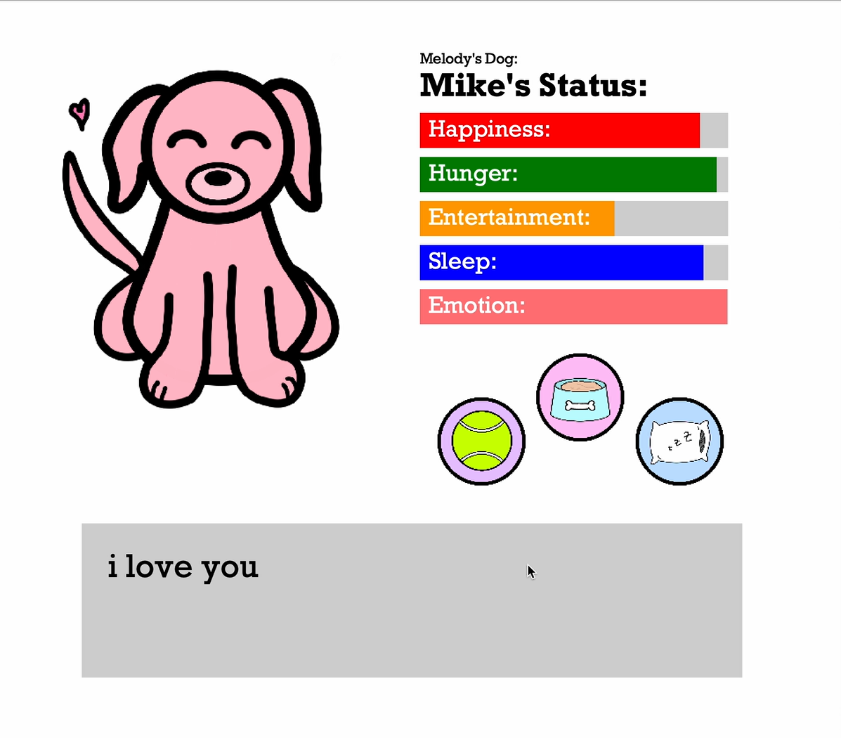 Emotions and Status Bars